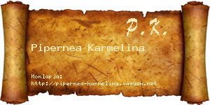 Pipernea Karmelina névjegykártya